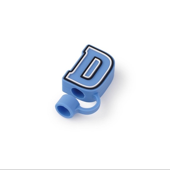 NWT Target Bullseye Playground Monogram "D” Straw Topper in Blue - Picture 1 of 4